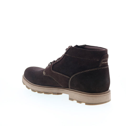 Rockport Seamus RMSEAMUS Mens Brown Wide Leather Casual Dress Boots