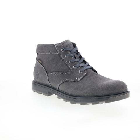 Rockport Seamus RMSEAMUS Mens Gray Suede Lace Up Chukkas Boots