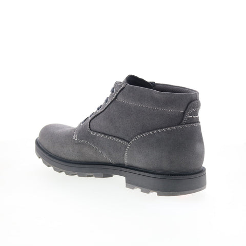 Rockport Seamus RMSEAMUS Mens Gray Suede Lace Up Chukkas Boots