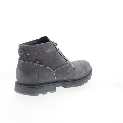 Rockport Seamus RMSEAMUS Mens Gray Suede Lace Up Chukkas Boots