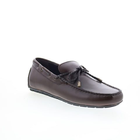 Rockport Taya RMTAYA Mens Brown Leather Loafers & Slip Ons Moccasin Shoes