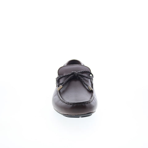 Rockport Taya RMTAYA Mens Brown Leather Loafers & Slip Ons Moccasin Shoes