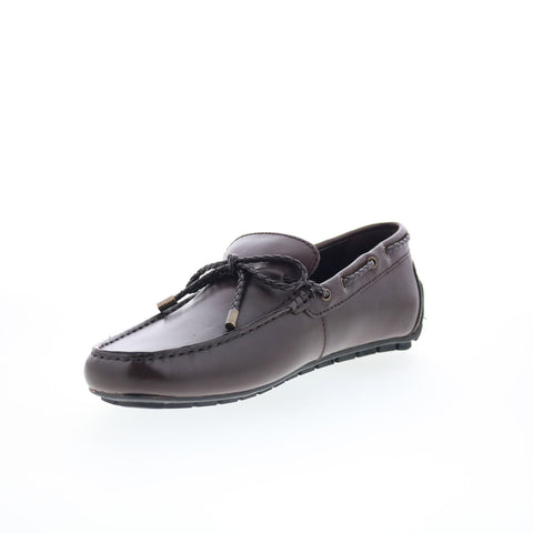 Rockport Taya RMTAYA Mens Brown Leather Loafers & Slip Ons Moccasin Shoes