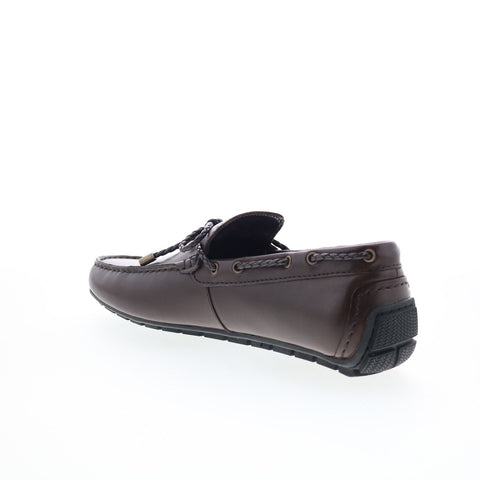 Rockport Taya RMTAYA Mens Brown Leather Loafers & Slip Ons Moccasin Shoes