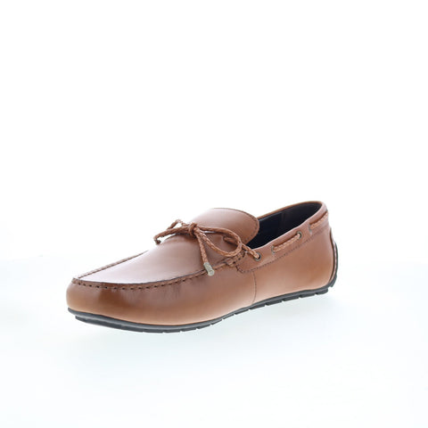 Rockport Taya Mens Brown Wide Leather Loafers & Slip Ons Moccasin Shoes