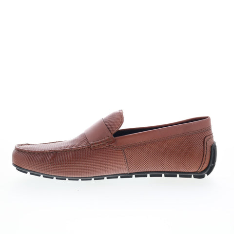 Rockport Tayo RMTAYO Mens Brown Leather Loafers & Slip Ons Moccasin Shoes