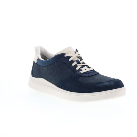 Rockport Tayton RMTAYTON Mens Blue Suede Lace Up Lifestyle Sneakers Shoes