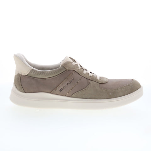 Rockport Tayton RMTAYTON Mens Gray Suede Lace Up Lifestyle Sneakers Shoes