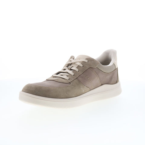 Rockport Tayton RMTAYTON Mens Gray Wide Suede Lifestyle Sneakers Shoes