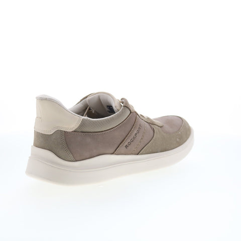 Rockport Tayton RMTAYTON Mens Gray Wide Suede Lifestyle Sneakers Shoes