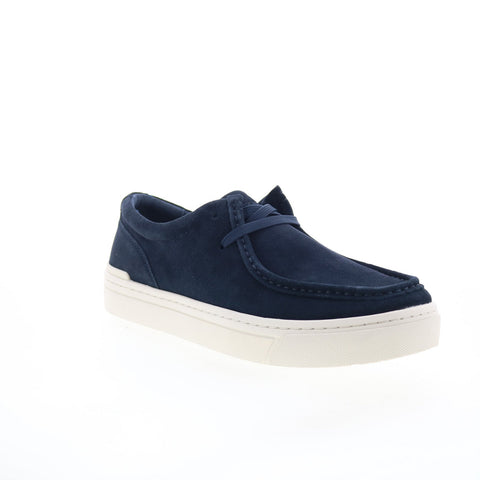 Rockport RM Terell Mens Blue Wide Suede Lace Up Lifestyle Sneakers Shoes