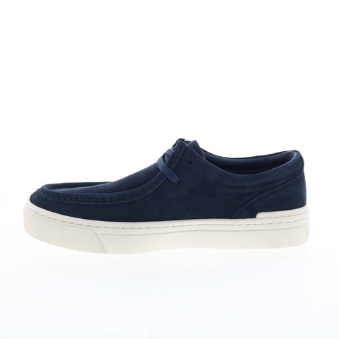 Rockport RM Terell Mens Blue Wide Suede Lace Up Lifestyle Sneakers Shoes