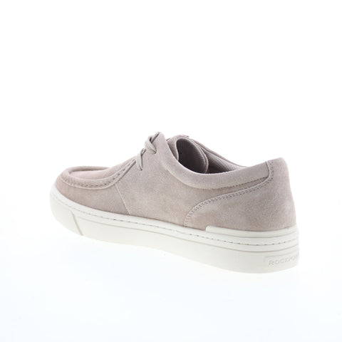 Rockport RM Terell Mens Gray Suede Lace Up Lifestyle Sneakers Shoes