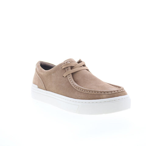 Rockport RM Terell Mens Brown Wide Suede Lace Up Lifestyle Sneakers Shoes