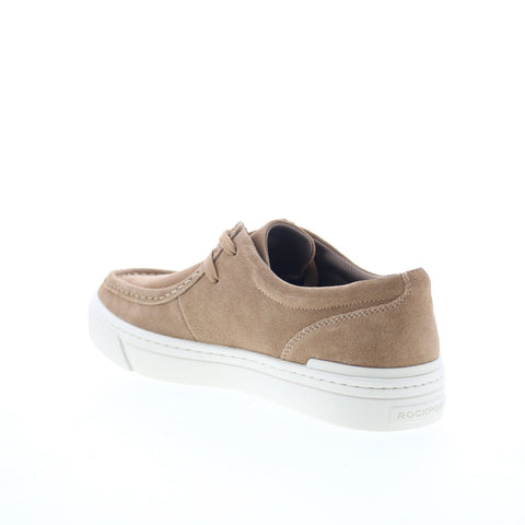 Rockport RM Terell Mens Brown Wide Suede Lace Up Lifestyle Sneakers Shoes