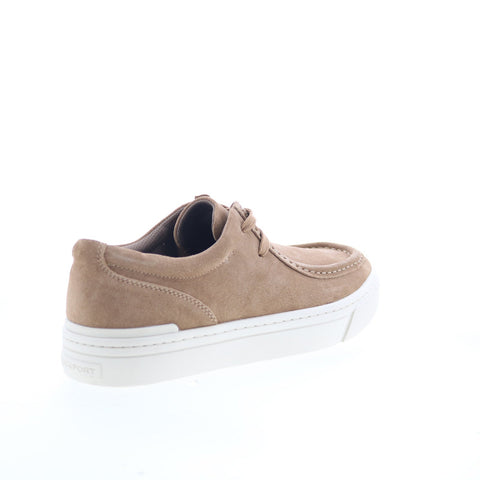 Rockport RM Terell Mens Brown Wide Suede Lace Up Lifestyle Sneakers Shoes