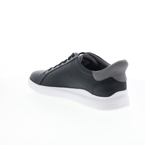 Rockport Tristen Step Activated Lace Up Mens Black Wide Sneakers Shoes