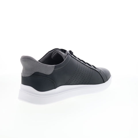 Rockport Tristen Step Activated Lace Up Mens Black Wide Sneakers Shoes