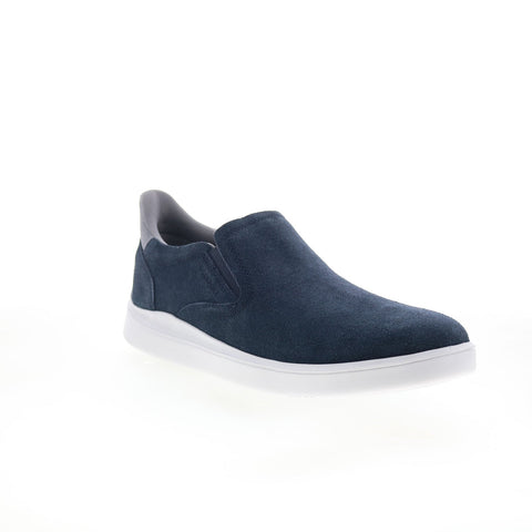 Rockport Tristens Mens Blue Suede Slip On Lifestyle Sneakers Shoes