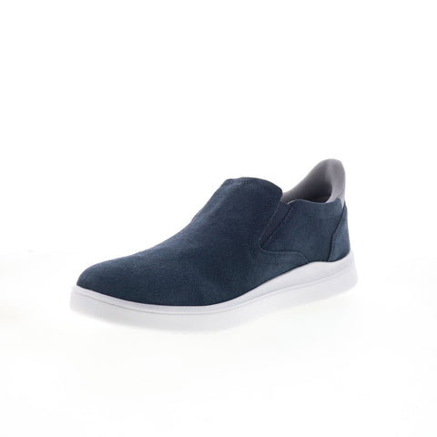 Rockport Tristens Mens Blue Suede Slip On Lifestyle Sneakers Shoes