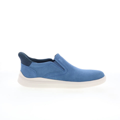 Rockport Tristens Mens Blue Suede Slip On Lifestyle Sneakers Shoes