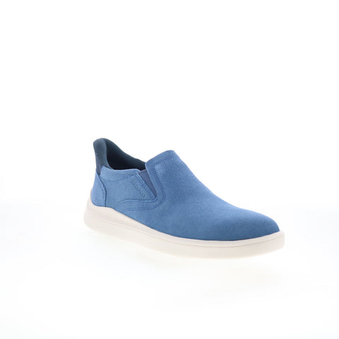 Rockport Tristens Mens Blue Suede Slip On Lifestyle Sneakers Shoes