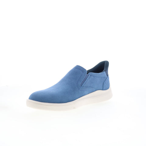 Rockport Tristens Mens Blue Suede Slip On Lifestyle Sneakers Shoes