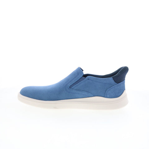 Rockport Tristens Mens Blue Suede Slip On Lifestyle Sneakers Shoes