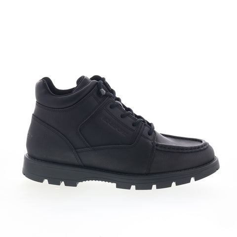 Rockport Umber RMUMBER Mens Black Wide Leather Lace Up Casual Dress Boots