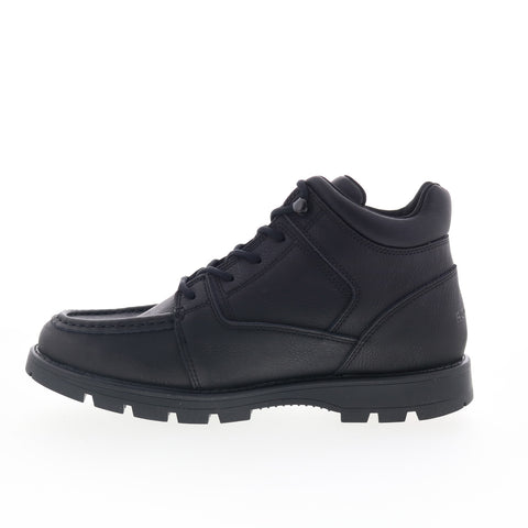Rockport Umber RMUMBER Mens Black Wide Leather Lace Up Casual Dress Boots