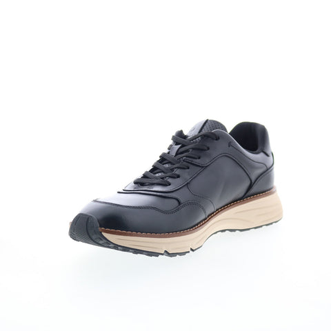 Rockport RM Weston Mens Black Leather Lace Up Lifestyle Sneakers Shoes