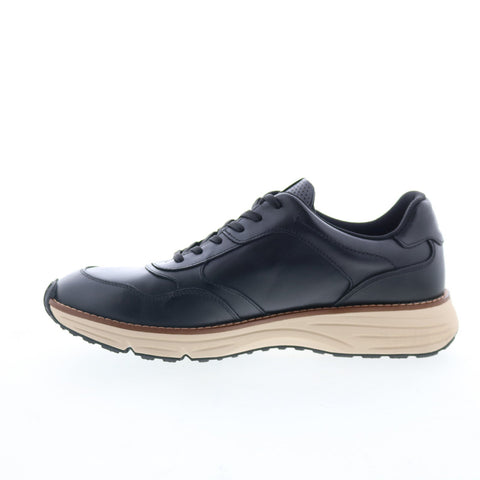 Rockport RM Weston Mens Black Leather Lace Up Lifestyle Sneakers Shoes