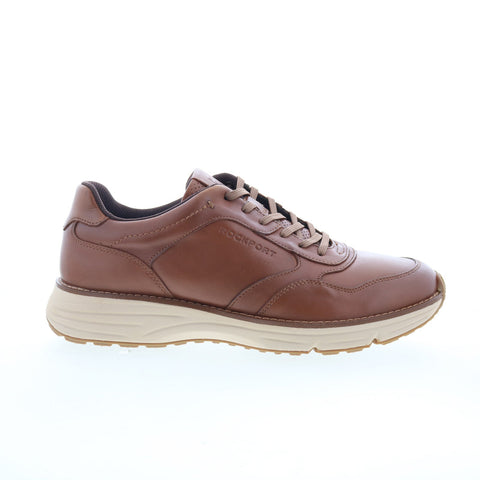 Rockport RM Weston Mens Brown Wide Leather Lifestyle Sneakers Shoes
