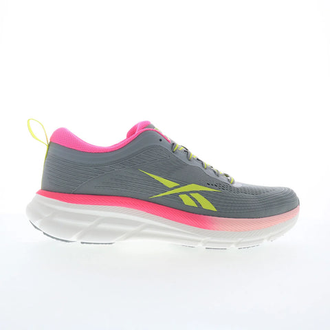 Reebok Road Strider Womens Gray Mesh Lace Up Athletic Running Shoes