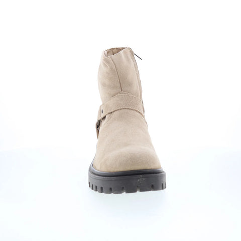 Dingo Road Trip DI-845 Mens Beige Suede Zipper Casual Dress Boots