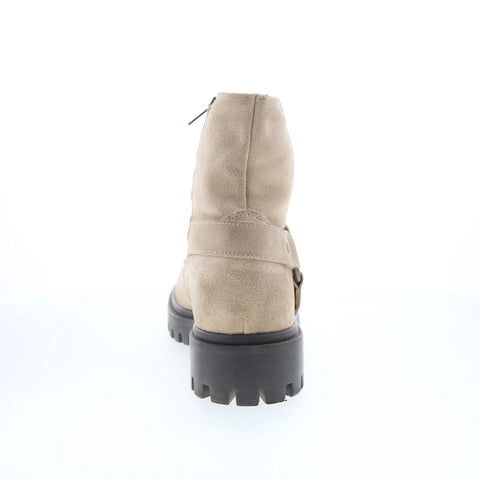 Dingo Road Trip DI-845 Mens Beige Suede Zipper Casual Dress Boots