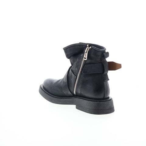 A.S. 98 Roan Womens Black Leather Zipper Casual Dress Boots