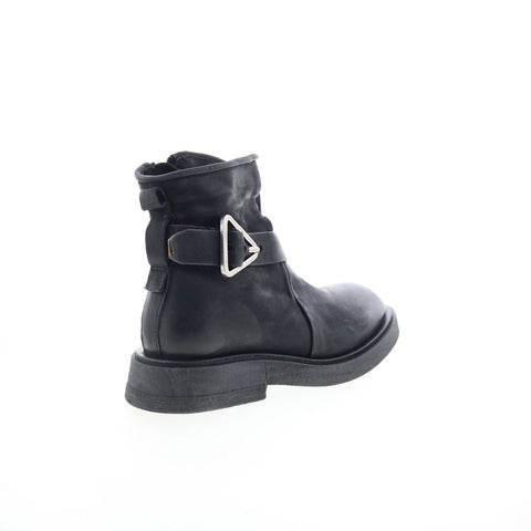 A.S. 98 Roan Womens Black Leather Zipper Casual Dress Boots