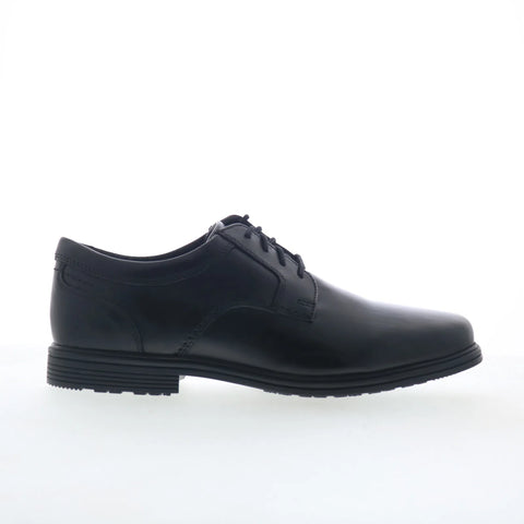 Rockport Robinsyn Mens Black Leather Oxfords & Lace Ups Plain Toe Shoes