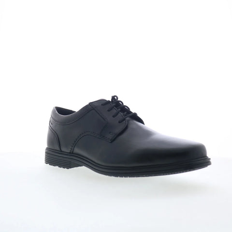 Rockport Robinsyn Mens Black Leather Oxfords & Lace Ups Plain Toe Shoes