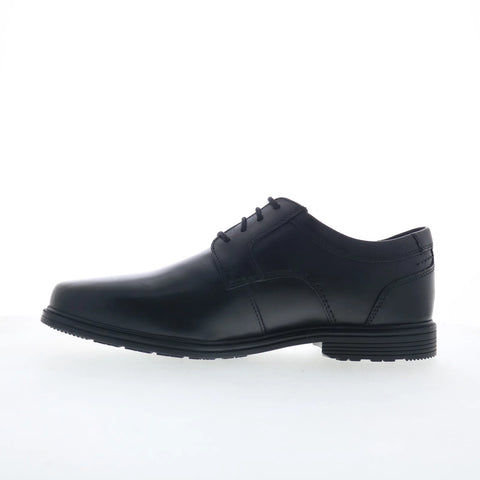 Rockport Robinsyn Mens Black Leather Oxfords & Lace Ups Plain Toe Shoes