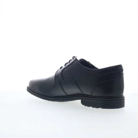 Rockport Robinsyn Mens Black Leather Oxfords & Lace Ups Plain Toe Shoes