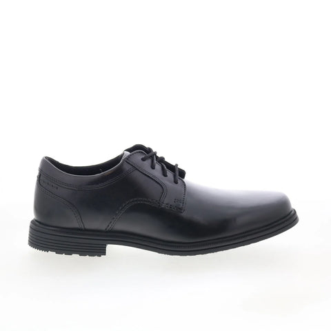Rockport Robinsyn WP Plain Toe Mens Black Wide Oxfords Plain Toe Shoes
