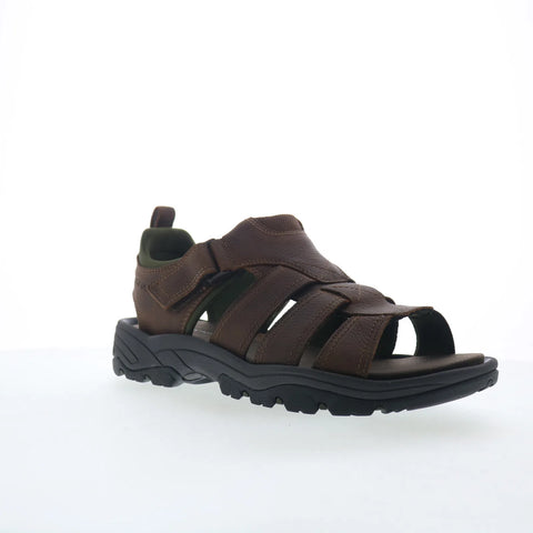 Rockport Rocklake Fisherman Mens Brown Leather Strap Sport Sandals Shoes