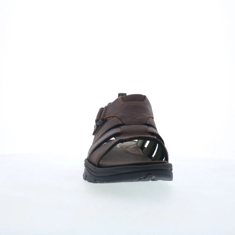 Rockport Rocklake Fisherman Mens Brown Leather Strap Sport Sandals Shoes