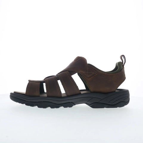 Rockport Rocklake Fisherman Mens Brown Leather Strap Sport Sandals Shoes