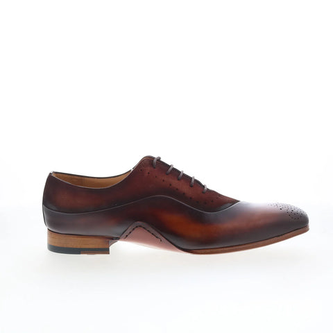 Mezlan Rocky 21142 Mens Brown Leather Lace Up Oxfords & Lace Ups Casual Shoes