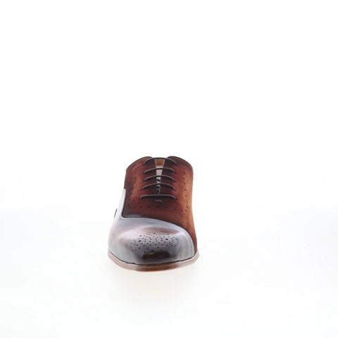 Mezlan Rocky 21142 Mens Brown Leather Lace Up Oxfords & Lace Ups Casual Shoes