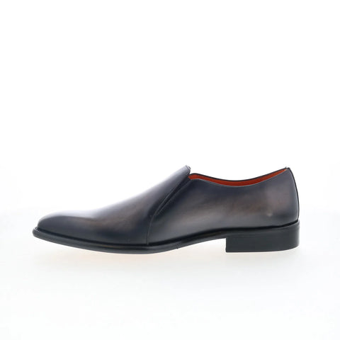 Mezlan Rocky 21169 Mens Gray Leather Loafers & Slip Ons Casual Shoes