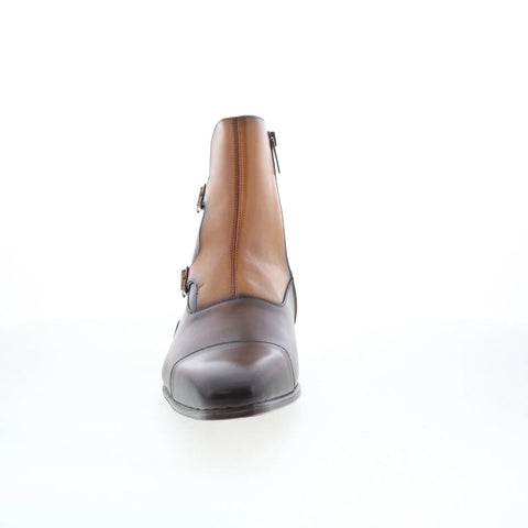 Mezlan Rocky 25740 Mens Brown Leather Zipper Casual Dress Boots
